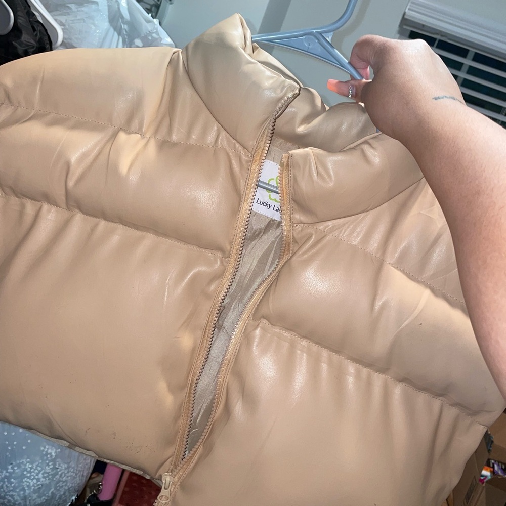 Tan Puffer Jacket